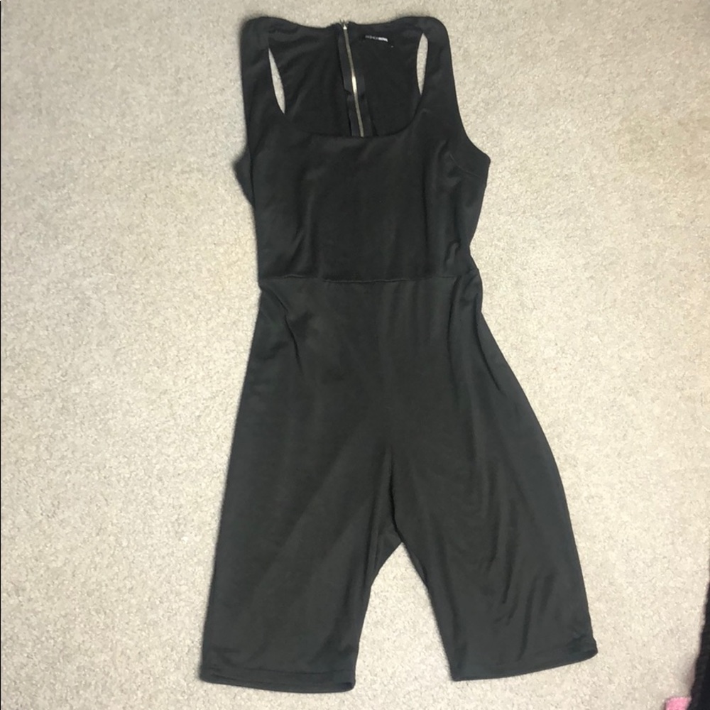Fashion Nova biker short jumpsuit